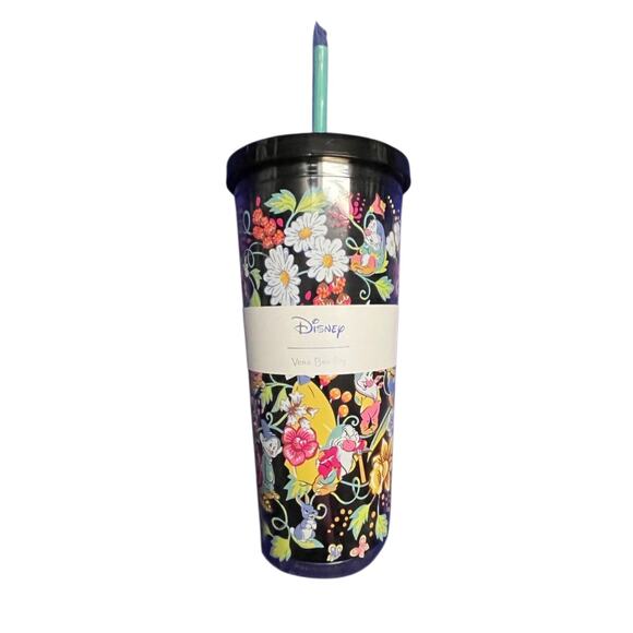 Disney Parks X 100 Years of Wonder Vera Bradley Insulated Cup Tumbler with Straw - Picture 1 of 9